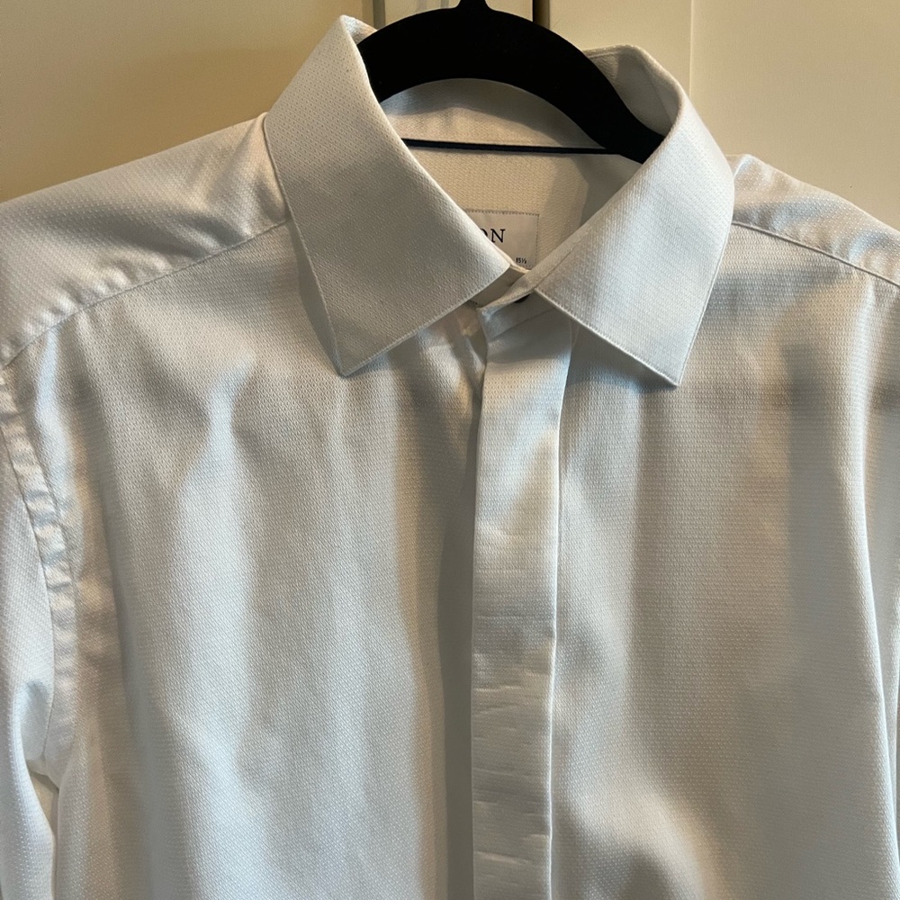 Eton tuxedo shirt size 39 slim, neck 15 1/2